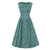 Robe Vintage Année 50 Verte Pois Noirs
