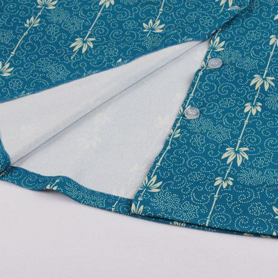 Robe Vintage Année 60 Bleue Champetre