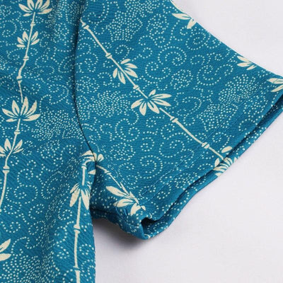 Robe Vintage Année 60 Bleue Champetre