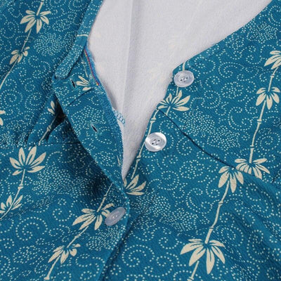 Robe Vintage Année 60 Bleue Champetre