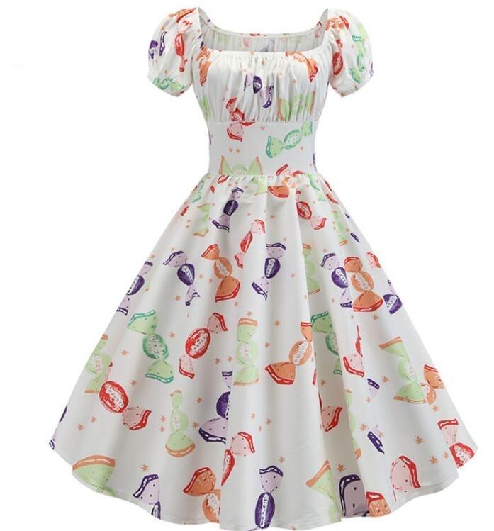 Robe Vintage Année 60 Bonbon