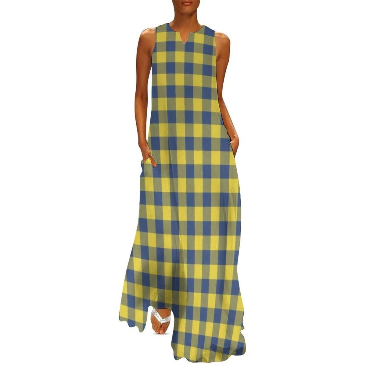 Robe Vintage Année 70 Carreaux