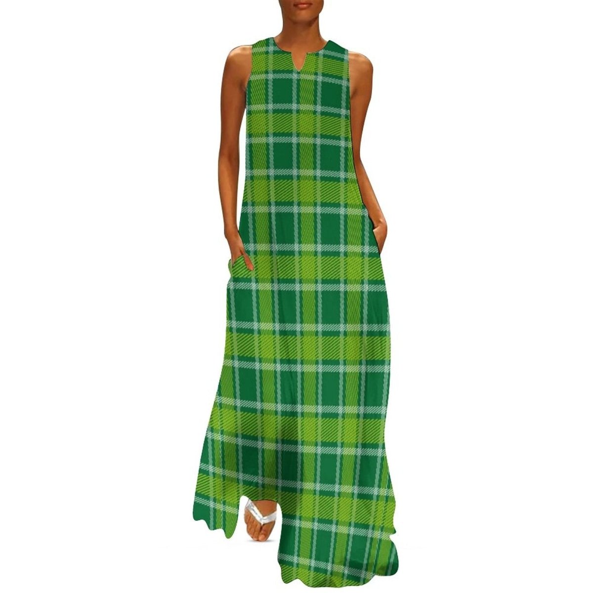 Robe Vintage Année 70 Longue Verte