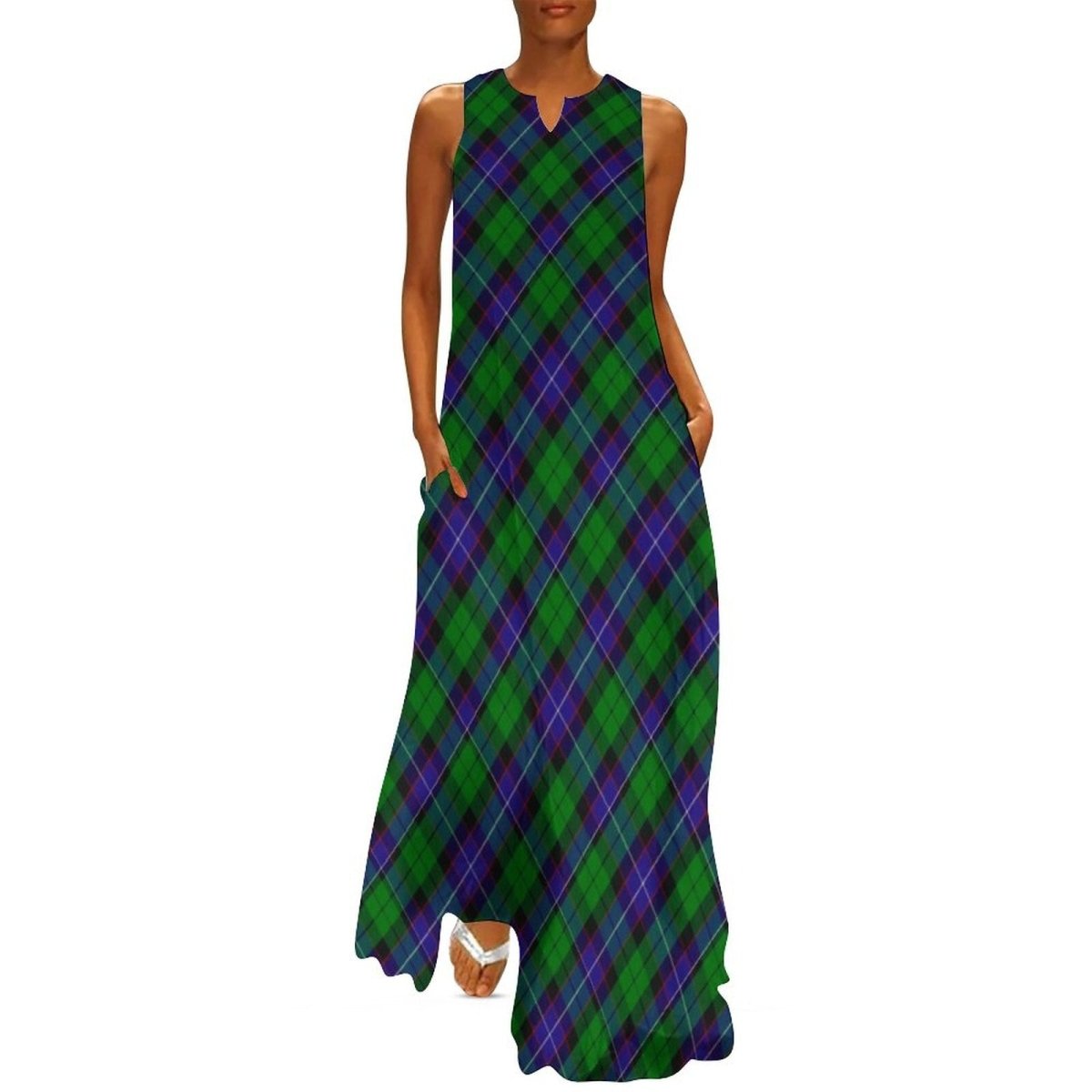 Robe Vintage Année 70 Plaid