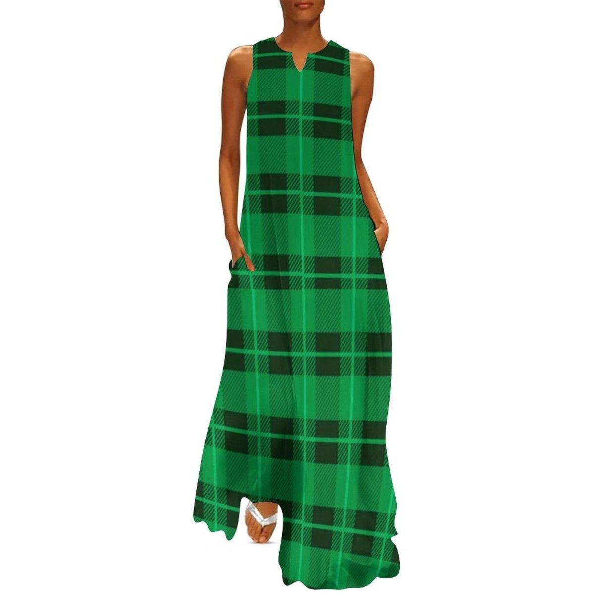 Robe Vintage Année 70 Verte