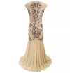 Robe Vintage Années 20 Art Déco Beige