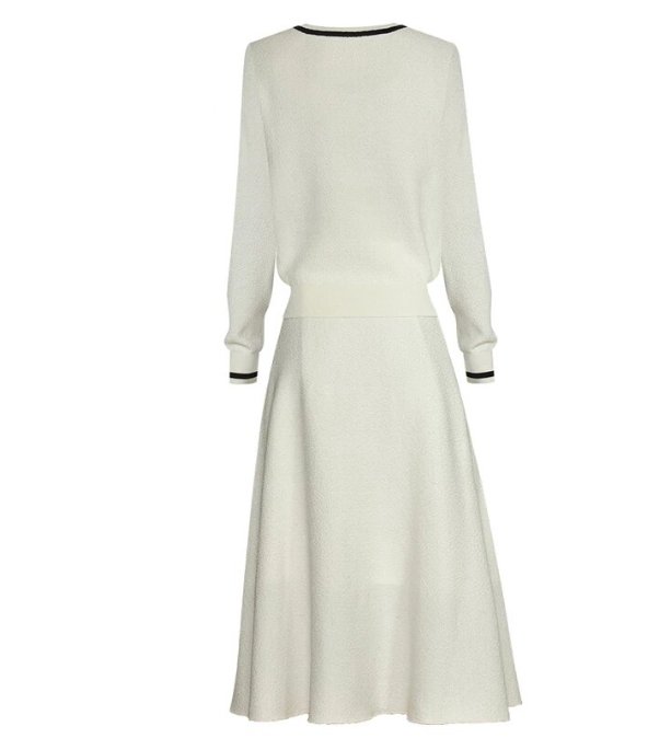 Robe Vintage Années 40 Art Blanc