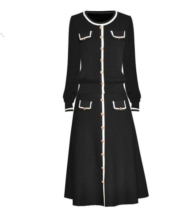 Robe Vintage Années 40 Art Noir