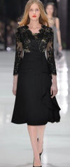 Robe Vintage Années 40 Créateur Noir