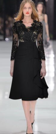 Robe Vintage Années 40 Créateur Noir