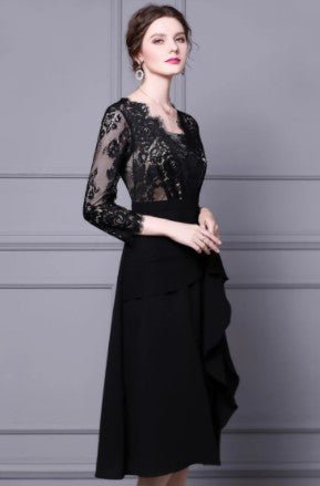 Robe Vintage Années 40 Créateur Noir