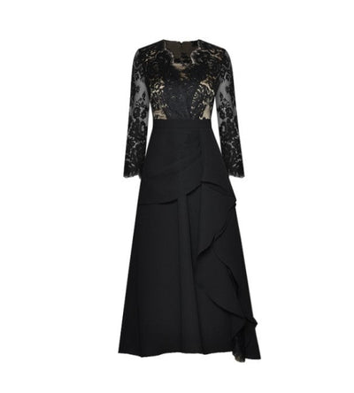 Robe Vintage Années 40 Créateur Noir