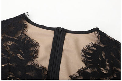 Robe Vintage Années 40 Créateur Noir