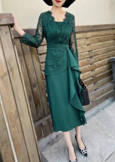 Robe Vintage Années 40 Créateur Vert