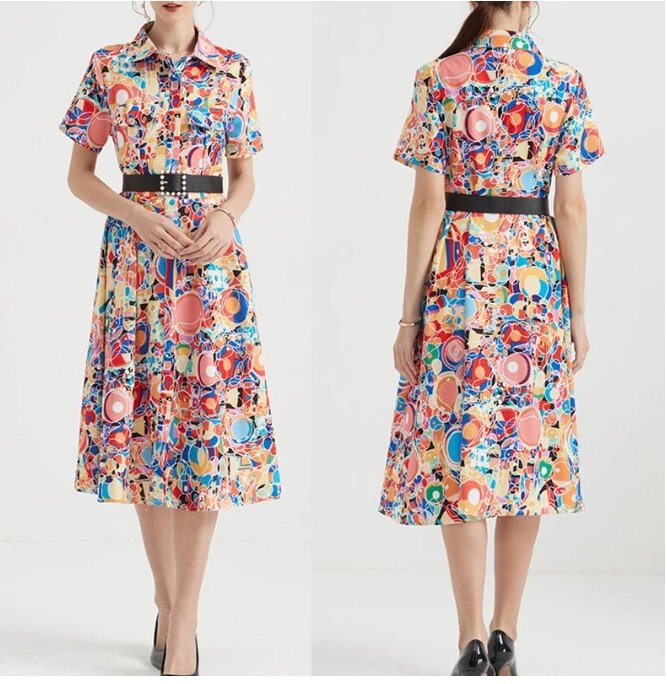 Robe Vintage Années 40 été