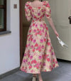 Robe Vintage Années 40 Fleurie
