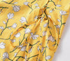 Robe Vintage Années 40 Fleurs Jaune
