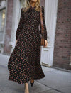 Robe Vintage Années 40 Fluide Noir