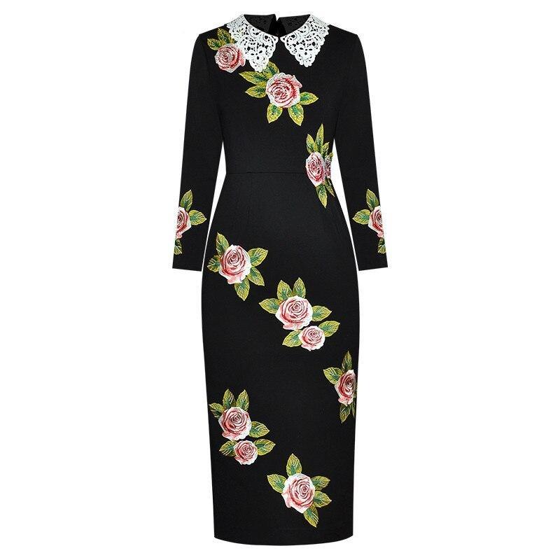 Robe Vintage Années 40 Grosses Roses