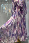 Robe Vintage Années 40 Longue Lavande
