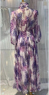 Robe Vintage Années 40 Longue Lavande