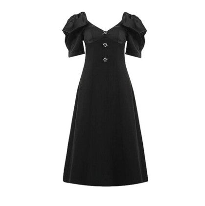 Robe Vintage Années 40 Noire