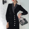 Robe Vintage Années 40 Noire Automne
