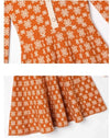 Robe Vintage Années 40 Old School Orange