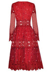 Robe Vintage Années 40 Rouge Soirée