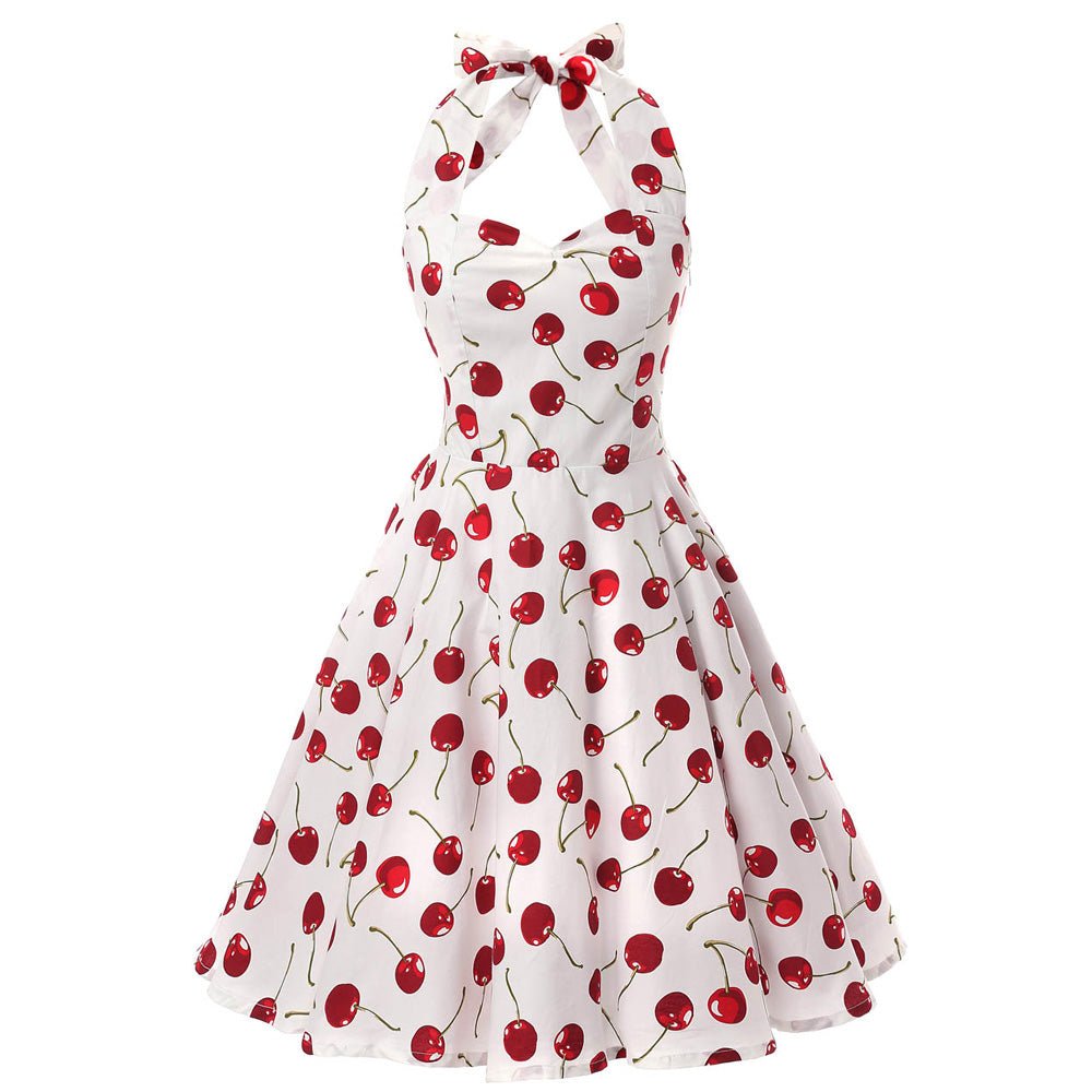 Robe Vintage Années 50 Cerises