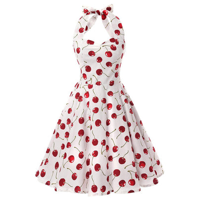 Robe Vintage Années 50 Cerises