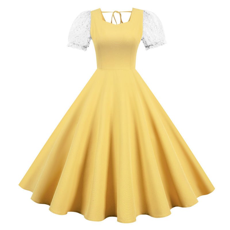 Robe Vintage Années 50 Jaune