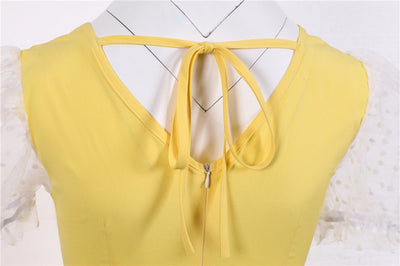 Robe Vintage Années 50 Jaune