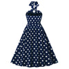 Robe Vintage Années 50 Marine