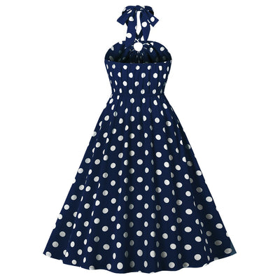 Robe Vintage Années 50 Marine
