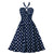 Robe Vintage Années 50 Marine