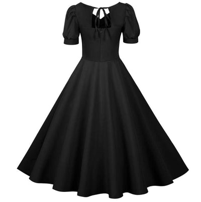 Robe Vintage Années 50 Noire