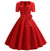 Robe Vintage Années 50 Rouge