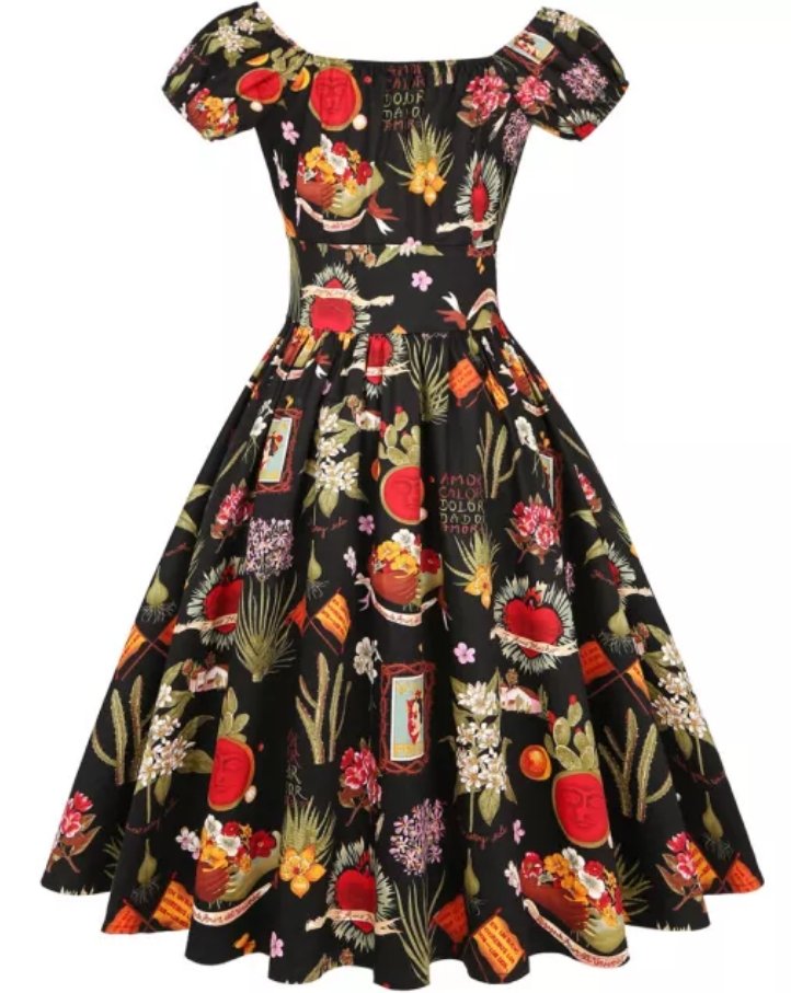 Robe Vintage Années 60 Grande Taille Marine