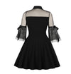 Robe Vintage Araignée Noir