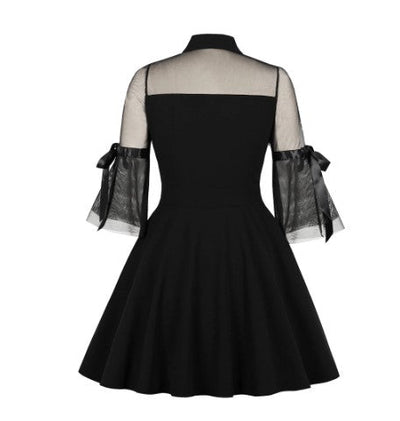 Robe Vintage Araignée Noir
