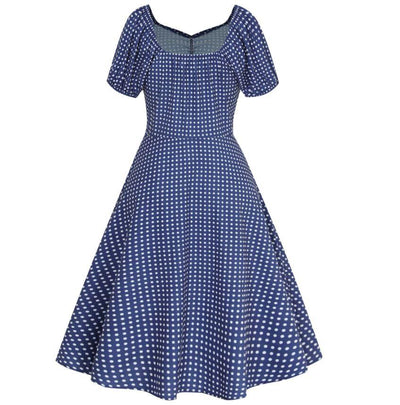 Robe Années 50 Bleu Roi