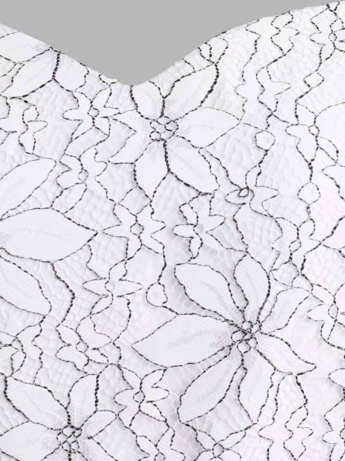 Robe Vintage Blanche Broderie