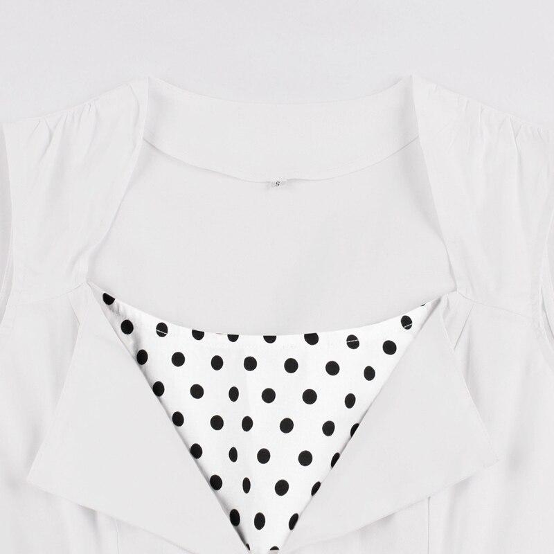 Robe Vintage Blanche Rockabilly