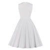 Robe Vintage Blanche Rockabilly