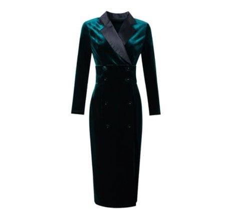 Robe Vintage Bonne Qualité Verte