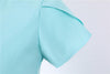Robe Vintage Boutons Bleu