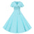 Robe Vintage Boutons Bleu