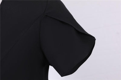 Robe Vintage Boutons Noir