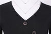 Robe Vintage Boutons Noir